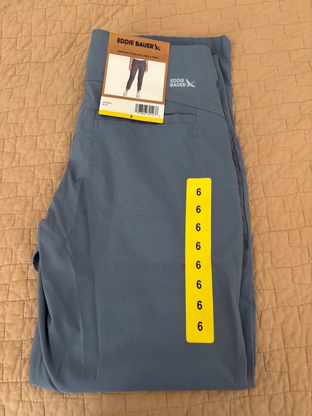 Eddie Bauer Men's Slate Blue Straight Ankle Pants